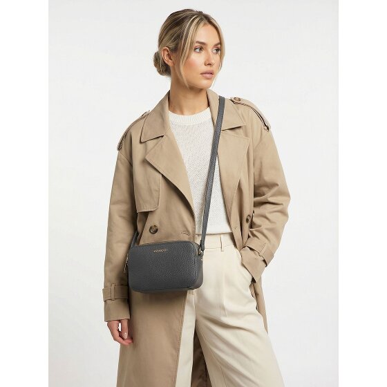 Lazarotti Bologna Leather Umhängetasche Camera-Bag Leder Double-Zip 18 cm