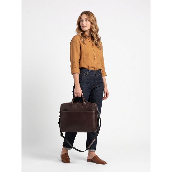 Jost Glasgow Aktentasche Leder 40 cm Laptopfach