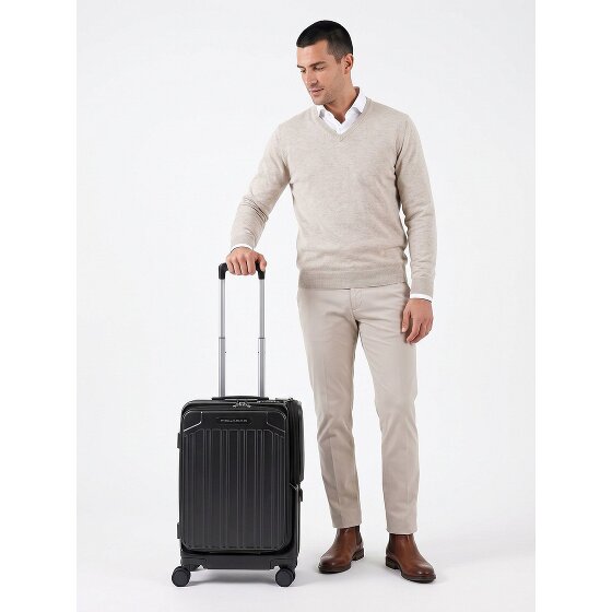 Piquadro PQ-Light 4 Rollen Kabinentrolley 55 cm Laptopfach