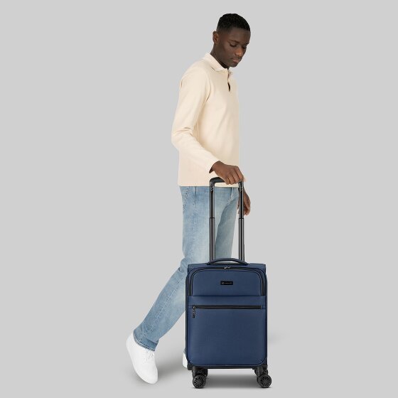 bugatti Valencia Soft 4 Rollen Kabinentrolley S 55 cm mit Dehnfalte