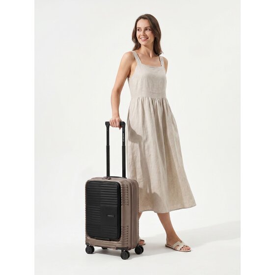 Redolz Essentials 17 2.0 4 Rollen Kabinentrolley 55 cm Laptopfach mit Dehnfalte