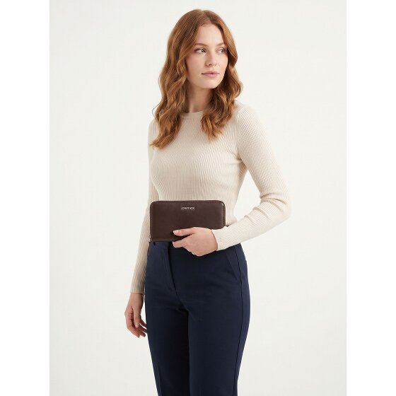 oxmox Leather Geldbörse RFID Schutz Leder 10 cm