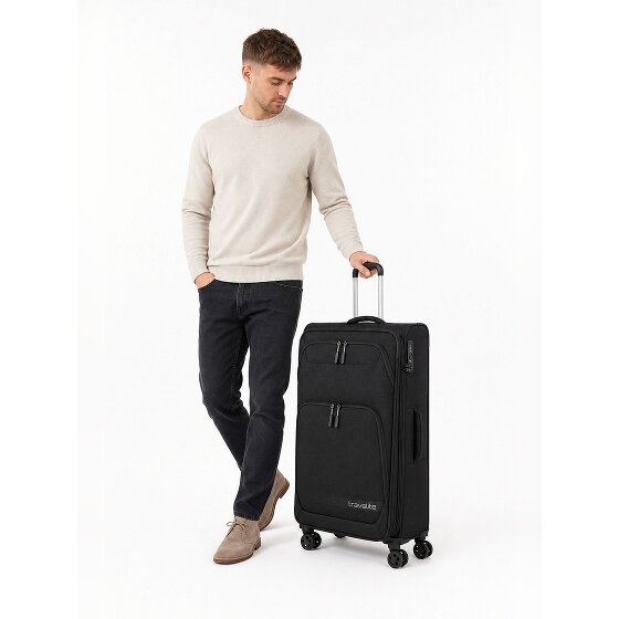 Travelite Kick Off 4 Rollen Trolley L 78 cm mit Dehnfalte