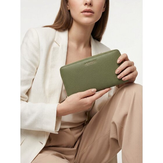 Lazarotti Bologna Leather XL Zip-Around Geldbörse Leder 19 cm