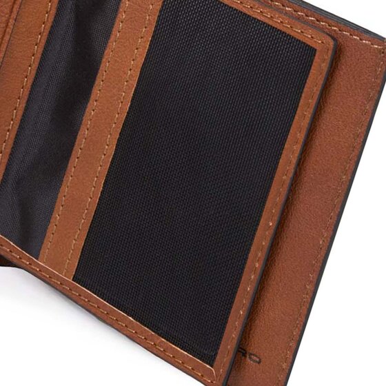 Piquadro Black Square Kreditkartenetui RFID Schutz Leder 9 cm