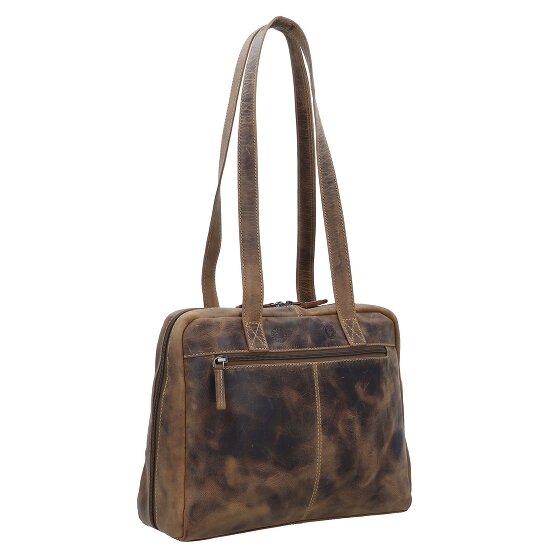 Greenburry Vintage Schultertasche Leder 35 cm