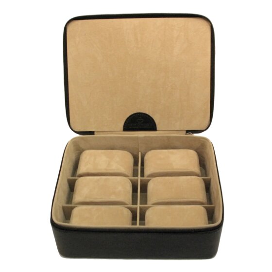 Windrose Beluga Schmuckkasten Leder 19 cm