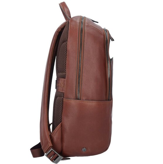 Piquadro Black Square Business Rucksack Leder 39 cm Laptopfach