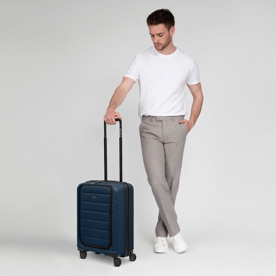 Redolz Essentials 17 4-Rollen Kabinentrolley 55 cm Soft-Pocket Laptopfach