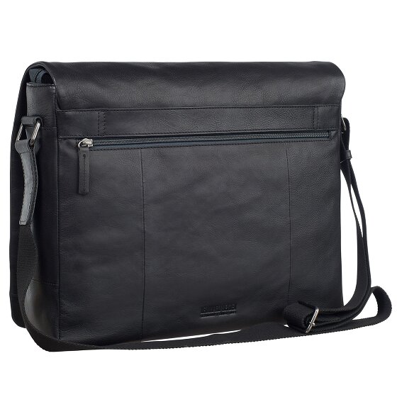 Leonhard Heyden Hamburg Messenger Leder 38 cm Laptopfach