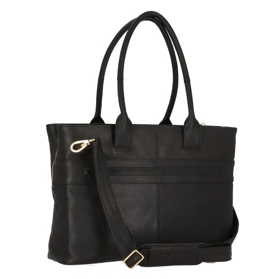 Plevier Structure Antilla Schultertasche RFID Schutz Leder 40 cm Laptopfach