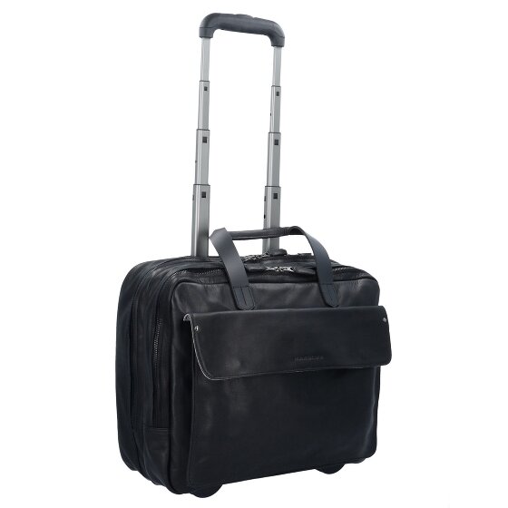Harold's 2-Rollen Businesstrolley Leder 40 cm Laptopfach Harold's 2-Rollen Businesstrolley Leder 40 cm Laptopfach