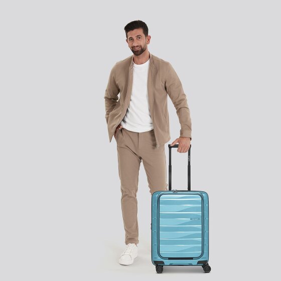 Bergpfeil Travel 4 Rollen Kabinentrolley 55 cm Laptopfach mit Dehnfalte