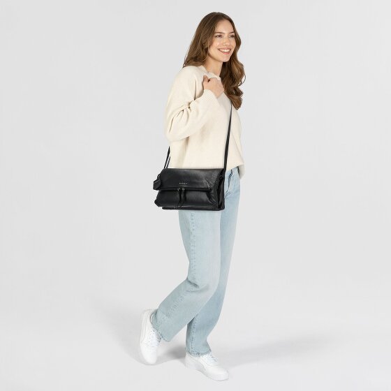 Burkely Creased Crystal Umhängetasche Leder 27 cm