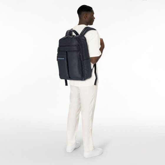 Piquadro Paavo Daypack Leder 43 cm Laptopfach