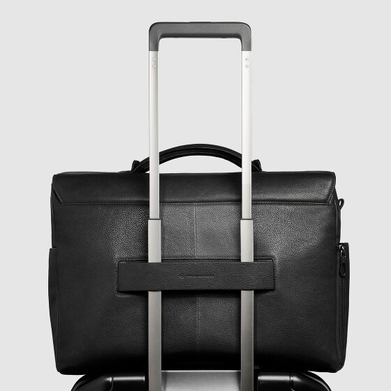 Piquadro Cronus Aktentasche Leder 31 cm Laptopfach