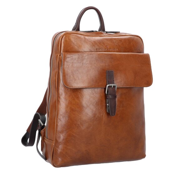 Castelijn & Beerens Rien Rucksack RFID Leder 40 cm Laptopfach