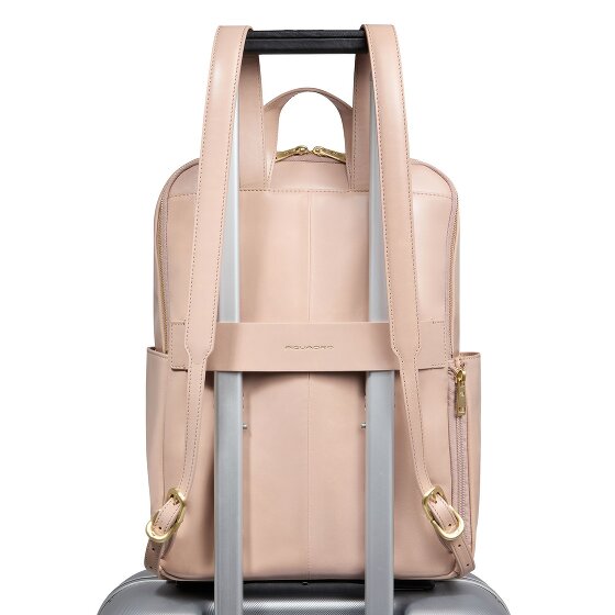 Piquadro Blue Square Daypack RFID Schutz Leder 37 cm Laptopfach