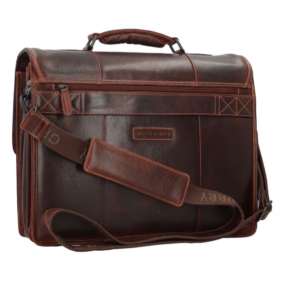 Greenburry Rugged Aktentaschen Messenger Leder 40.5 cm Laptopfach