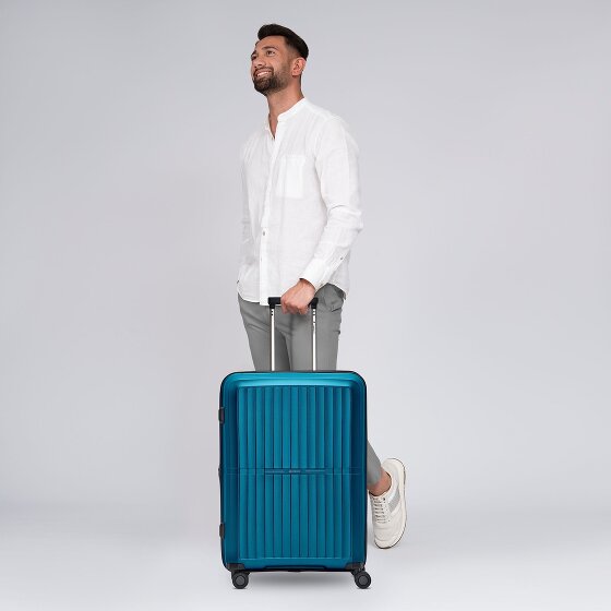 Pactastic Collection 01 4 Rollen Trolley M 67 cm mit Dehnfalte