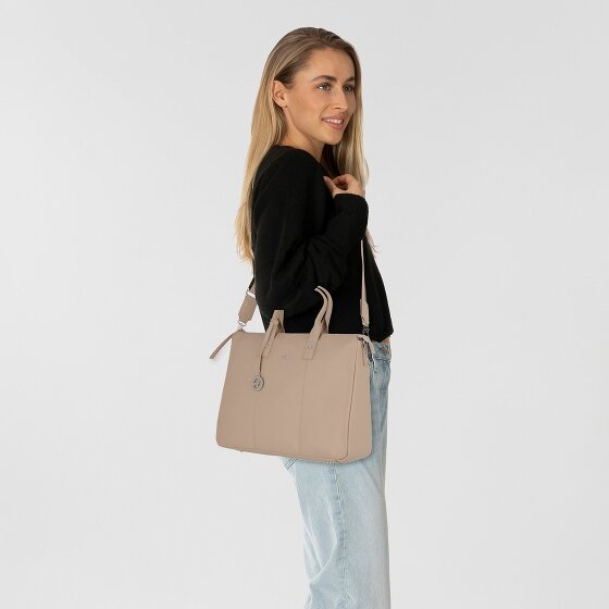Braun Büffel Hanna Shopper Tasche Leder 39 cm Laptopfach