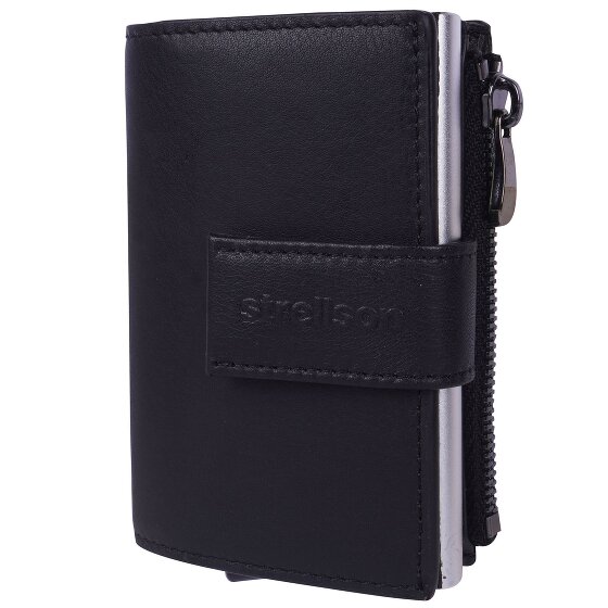 Strellson Carter C-Four Kreditkartenetui RFID Schutz Leder 6.5 cm