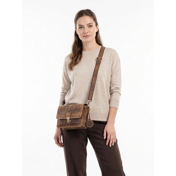 Greenburry Vintage Umhängetasche Leder 22 cm