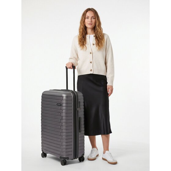 Pactastic Collection 04 THE LARGE + 4 Rollen Trolley L 75 cm mit Dehnfalte