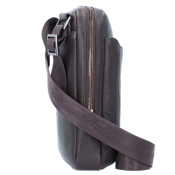 Piquadro Black Square Umhängetasche Leder 17 cm
