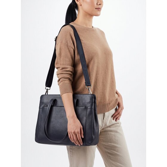 Harbour 2nd Just Pure Schultertasche Leder 38 cm Laptopfach
