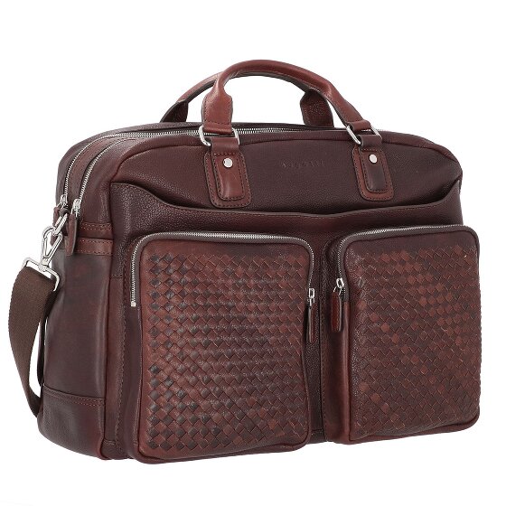 bugatti Woven Aktentasche Leder 48 cm