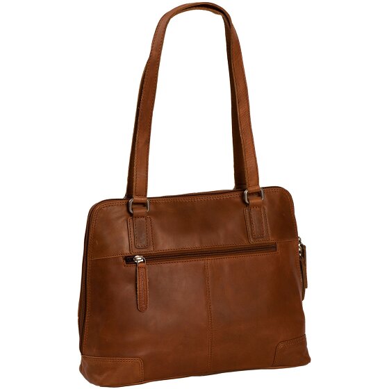 The Chesterfield Brand Wax Pull Up Schultertasche Leder 30 cm Laptopfach