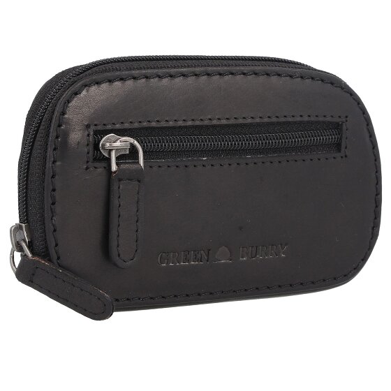 Greenburry Pure Black Schlüsseletui Leder 12 cm