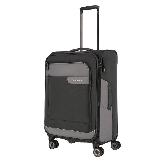 Travelite Viia 4 Rollen Kofferset 4-teilig mit Dehnfalte