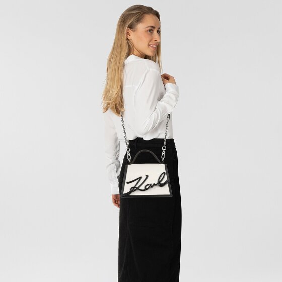 Karl Lagerfeld Signature 2.0 Handtasche Leder 21 cm