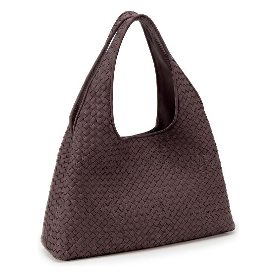 LES VISIONNAIRES Paz Weave Silky Schultertasche Leder 42 cm
