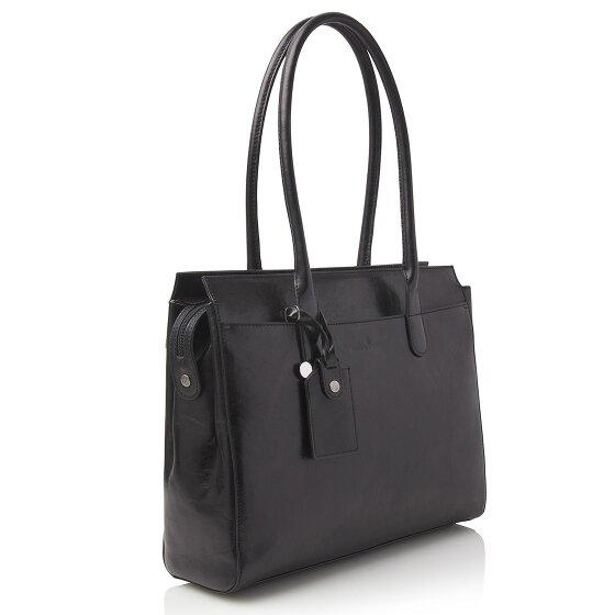 Castelijn & Beerens Ellen Schultertasche RFID Schutz Leder 40 cm Laptopfach