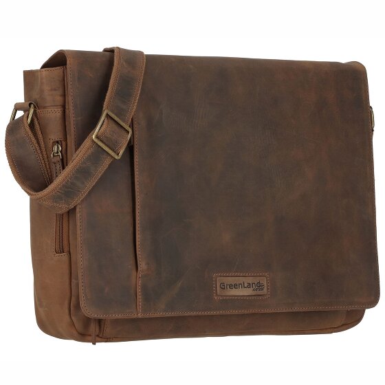 Greenland Nature Montenegro Messenger Leder 40 cm Laptopfach
