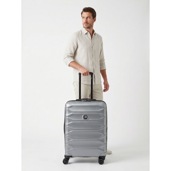 Delsey Paris Meteor 4 Rollen Trolley 68 cm mit Dehnfalte