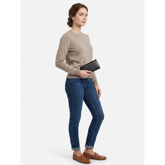 oxmox Leather Geldbörse RFID Schutz Leder 13 cm
