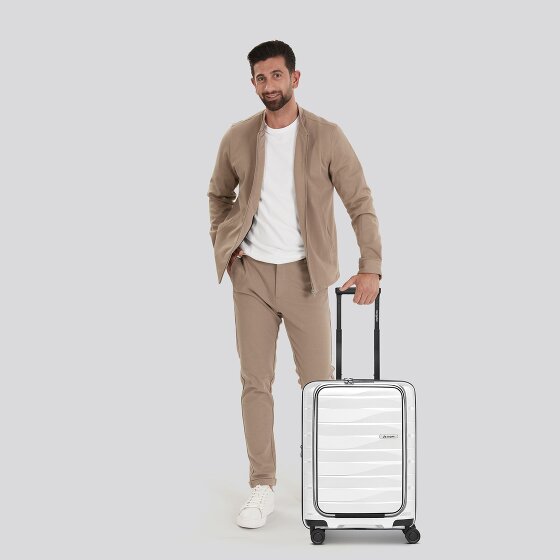Bergpfeil Travel 4 Rollen Kabinentrolley 55 cm Laptopfach mit Dehnfalte