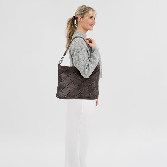 FredsBruder Check my Bag Schultertasche Leder 35 cm