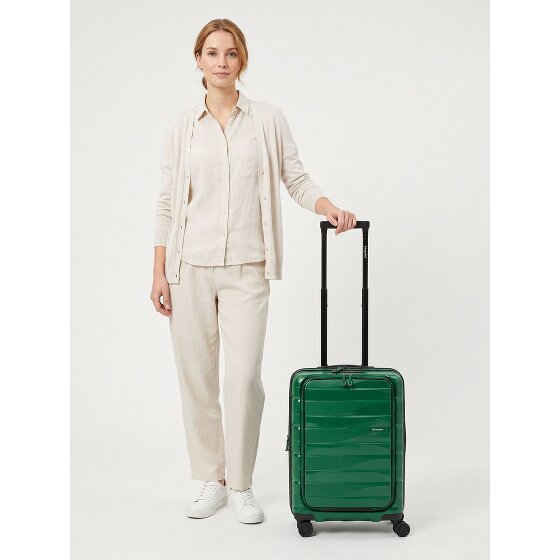 Bergpfeil Travel 4 Rollen Kabinentrolley 55 cm Laptopfach mit Dehnfalte