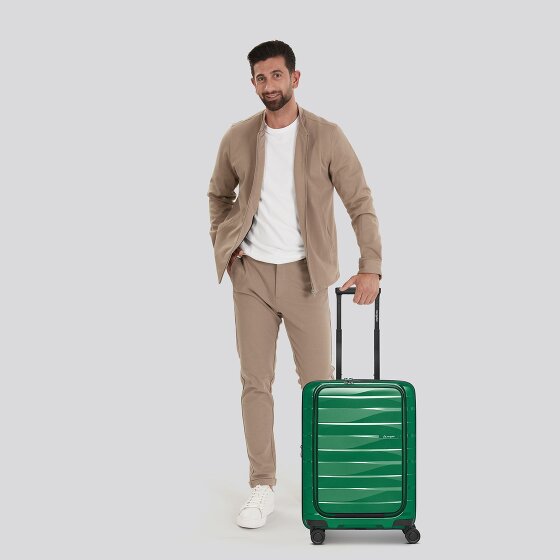 Bergpfeil Travel 4 Rollen Kabinentrolley 55 cm Laptopfach mit Dehnfalte