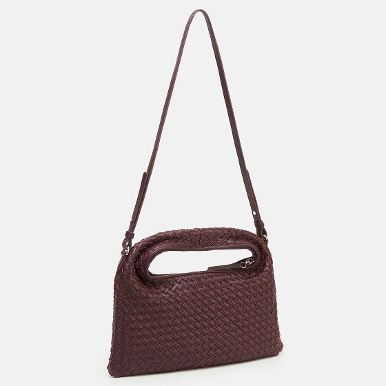 LES VISIONNAIRES Sadie Weave Schultertasche Leder 37 cm
