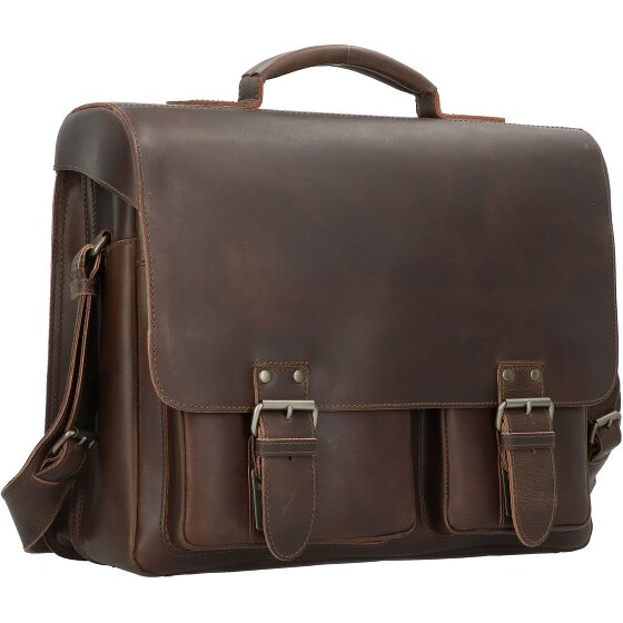 aunts & uncles Hunter Finn Aktentasche Leder 40 cm Laptopfach