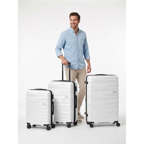 Bergpfeil Travel 4 Rollen Kofferset 3-teilig mit Dehnfalte