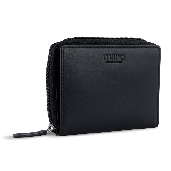 mano Don Andrea Geldbörse RFID Schutz Leder 12 cm
