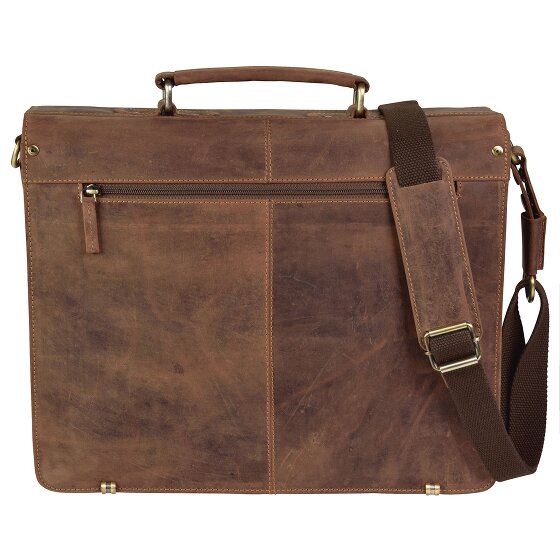 Greenburry Vintage XL Aktentasche Leder 40 cm