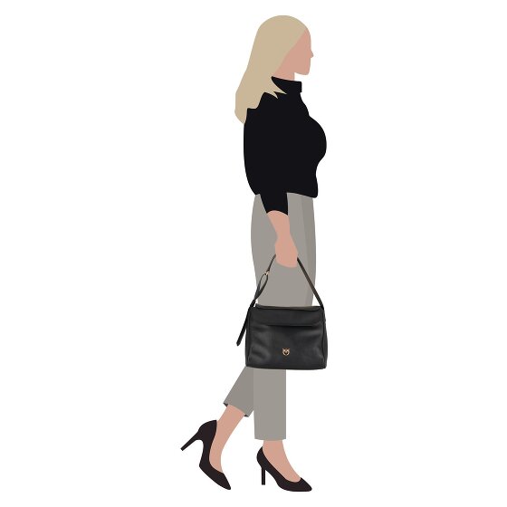 PINKO Leaf Schultertasche Leder 32 cm